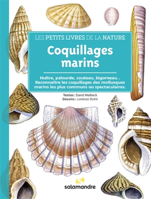 Coquillages marins : huître, palourde, couteau, bigorneau... : reconnaître les coquillages des mollusques marins les plus communs ou spectaculaires - David Melbeck