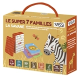 Le super 7 familles : la savane : réunis le plus grand nombre de familles pour remporter la partie ! - Valentina Bonaguro