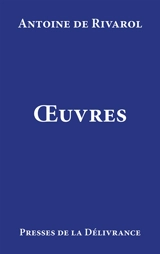 Oeuvres - Antoine de Rivarol
