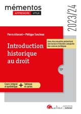 Introduction historique au droit : cours intégral et synthétique + tableaux et cartes : 2023-2024 - Pierre Allorant