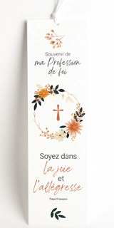 Lot de 10 signets identiques « Souvenir de ma profession de foi » fille - CcomCandy
