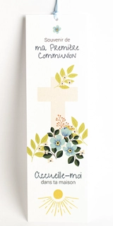 Lot de 10 signets identiques « Souvenir de ma première communion » fille - CcomCandy