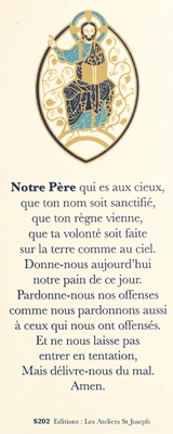 Signet prière Notre Père - Colin