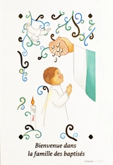 Image baptême « Bienvenue dans la famille des baptisés » garçon - La Commanderie