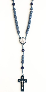 Chapelet original bleu en bois, exclusivité La Procure - Accentus