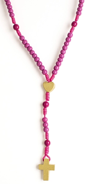 Chapelet enfant rose - La ronde des couleurs