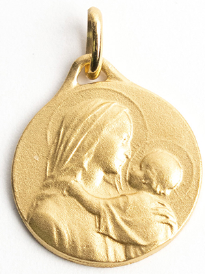 Médaille Plaqué Or 18 carats Vierge Miraculeuse