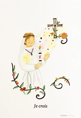 Image profession de foi « Je crois » fille - La Commanderie