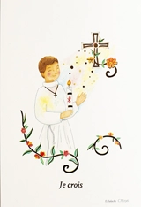 Image profession de foi « Je crois » garçon - La Commanderie