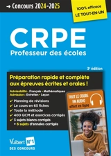 Concours professeur des écoles : préparation rapide et complète aux épreuves écrite et orales ! : concours 2024-2025 - Jean-Robert Delplace