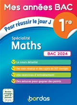 Spécialité maths 1re : bac 2024 - Fabien Aoustin