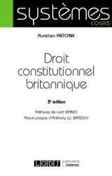 Droit constitutionnel britannique - Aurélien Antoine