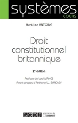 Droit constitutionnel britannique - Aurélien Antoine