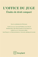 L'office du juge : études de droit comparé