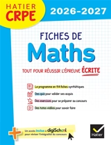 Fiches de maths : tout pour réussir l'épreuve écrite : 2024-2025 - Roland Charnay