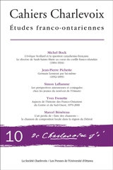 Etudes franco-ontariennes no. 10