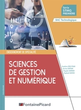 Sciences de gestion et numérique, série STMG première, bac technologique : enseignement de spécialité