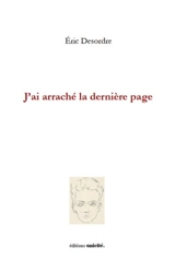 J'ai arraché la dernière page - Eric Desordre