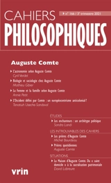 Cahiers philosophiques, hors série, n° 166. Auguste Comte