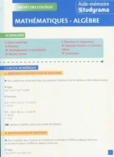 Mathématiques, algèbre - William Seck