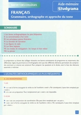 Français : grammaire, orthographe et approche du texte - Charles Tafanelli