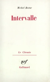 Intervalle - Michel Butor