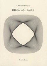 Rien, qui soit - Oswald Egger