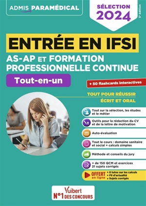 Entrée en IFSI AS-AP et formation professionnelle continue : tout-en-un : sélection 2024 - Isabelle Bisutti