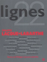 Lignes, n° 22. Philippe Lacoue-Labarthe - Philippe Lacoue-Labarthe