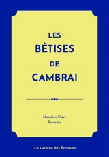 Les bêtises de Cambrai - Maurice Cury