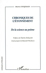 Chroniques de l'étonnement : de la science au poème - Maurice Couquiaud