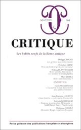 Critique, n° 864. Les habits neufs de la Rome antique - Philippe Roger