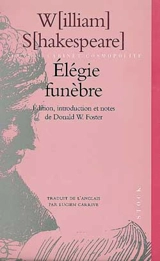 Elégie funèbre - William Shakespeare