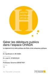 Gérer les débiteurs publics dans l'espace OHADA : le règlement de la dette publique des Etats et des entreprises publiques - Apollinaire Amevi de Saba