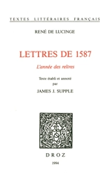 Lettres de 1587, l'année des reîtres - René de Lucinge