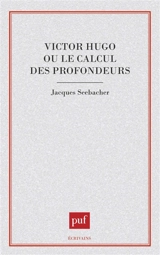 Victor Hugo ou le Calcul des profondeurs - Jacques Seebacher