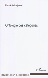 Ontologie des catégories - Franck Jedrzejewski