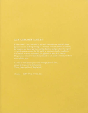 Aux circonstances - Mathieu Provansal