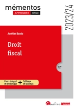 Droit fiscal : 2023-2024 - Aurélien Baudu