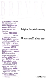Il aura suffi d'un mot - Brigitte Joseph-Jeanneney