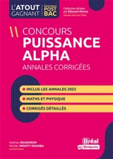 Concours Puissance Alpha : annales corrigées - Mathieu Boussiron