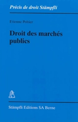 Droit des marchés publics - Etienne Poltier
