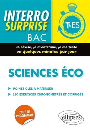 Sciences éco terminale ES : points clés à maîtriser, 110 exercices chronométrés et corrigés - Arnaud Peugnet