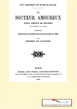 Le docteur amoureux - Molière, J-B. Poquelin, dit
