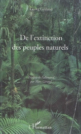 De l'extinction des peuples naturels - Georg Gerland