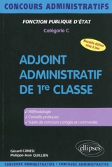 Adjoint administratif de 1re classe, fonction publique d'État, catégorie C - Gérard Canesi