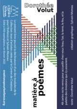 Matière à poèmes - Dorothée Volut