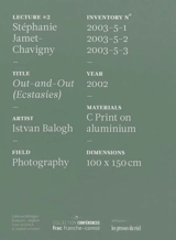 Istvan Balogh : Out-and-out (ecstasies) - Stéphanie Jamet-Chavigny