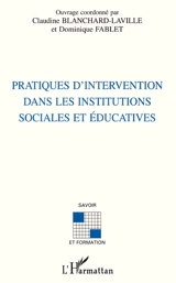 Pratiques d'intervention dans les institutions sociales et éducatives