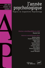 Année psychologique (L'), n° 2 (2023)